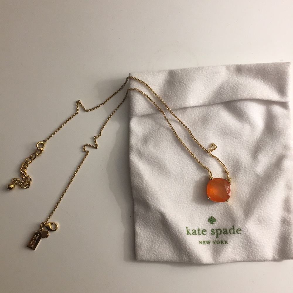 Kate Spade Orange Gemstone Necklace